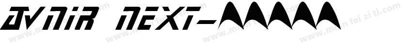 avnir next字体转换
